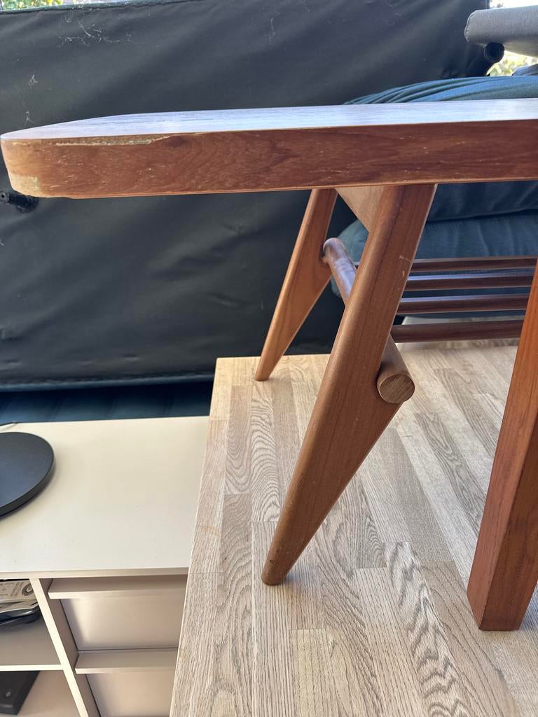 Vintage salontafel met uittrekbaar blad, Ophalen, Gebruikt, 100 tot 150 cm, Pastoe?