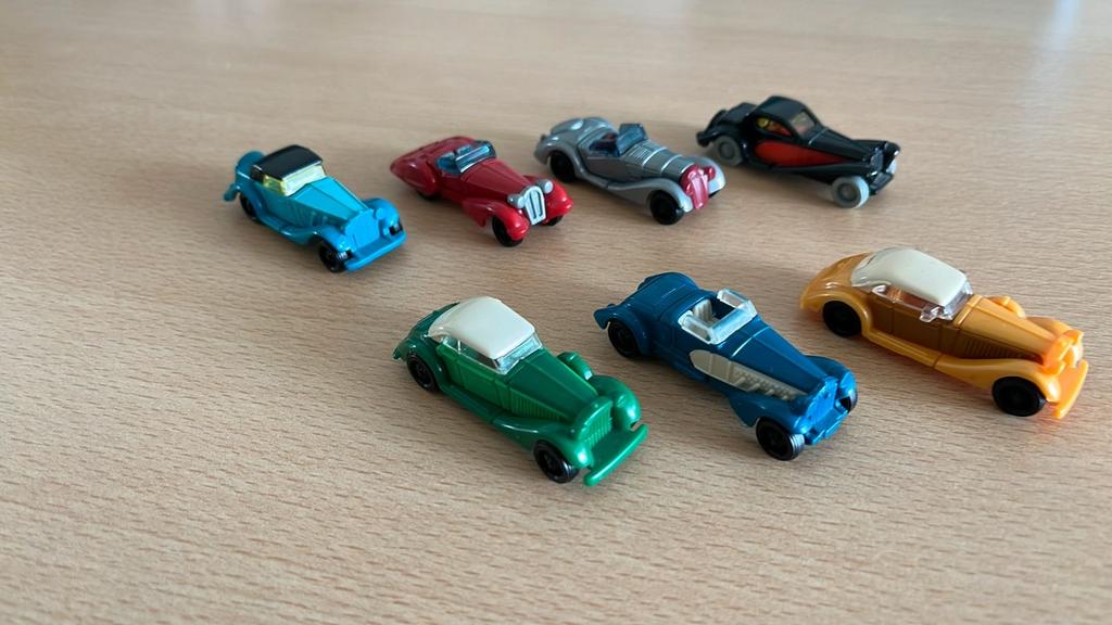 Ferrero Verrassingsei Auto's - Set van 7, Ophalen of Verzenden, Zo goed als nieuw