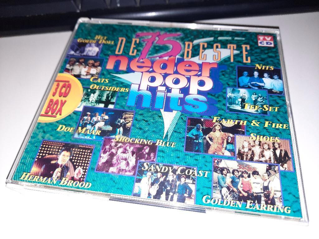 3 CD BOX De 75 Beste NederPop Hits, Ophalen, Zo goed als nieuw, Nederlandstalig