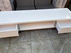 Modern wit TV meubel met lades, Huis en Inrichting, Kasten | Televisiemeubels, Ophalen, Overige materialen, Strak, Gebruikt