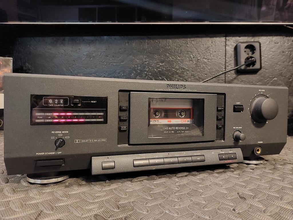 Philips FC920 cassettedeck, Audio, Tv en Foto, Cassettedecks, Ophalen of Verzenden, Philips