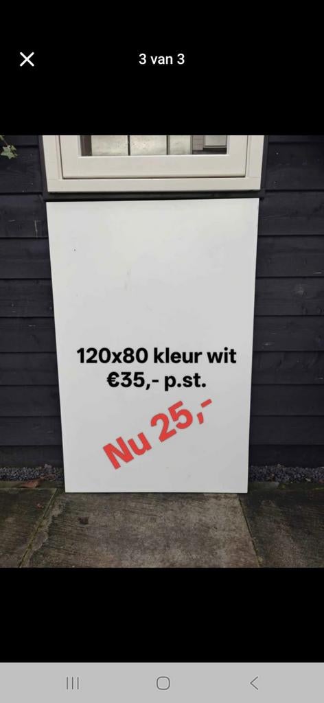 Trespa platen 12mm dik, Doe-het-zelf en Verbouw, Ophalen, Zo goed als nieuw, HPL, Minder dan 20 mm