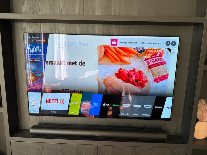 55” LG 4K OLED Smart TV - inclusief originele doos & voet, Audio, Tv en Foto, Televisies, Gebruikt, OLED, 100 cm of meer, 4k (UHD)