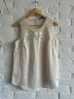 Terre Bleue mouwloze blouse, Maat 38/40 (M), Beige, Ophalen of Verzenden, Zo goed als nieuw