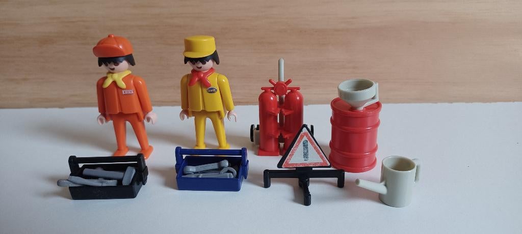 playmobil vintage rally monteurs, Ophalen of Verzenden, Gebruikt, Los playmobil