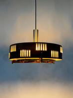 Mid Century Modern UFO Teak Space Age Hanglamp Deens Design, Ophalen of Verzenden, Zo goed als nieuw, Hout, Minder dan 50 cm