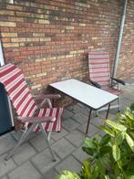 Twee crespo stoelen plus tafel, Ophalen, Gebruikt