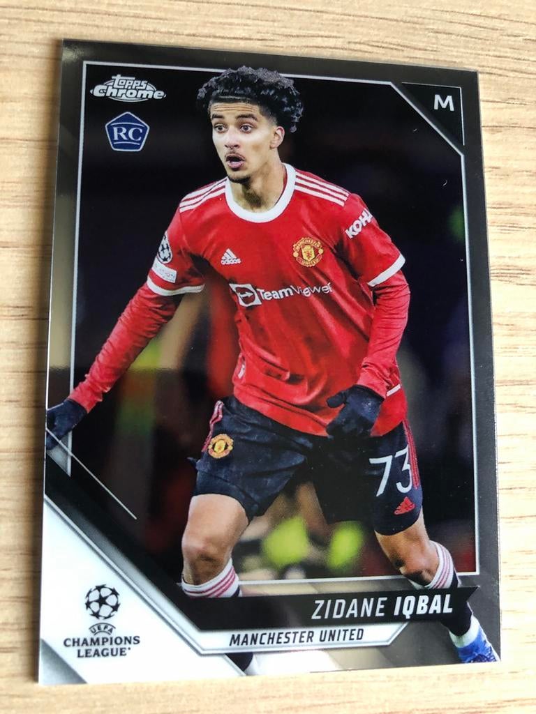 Topps Chrome CL 2021 Zidane Iqbal RC FC Utrecht, Ophalen of Verzenden, Zo goed als nieuw, Buitenlandse clubs, Spelerskaart