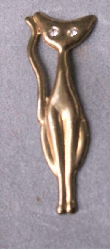 Pin / speld / broche in de vorm van een poes, Overige materialen, Overige kleuren, Minder dan 4 cm, Nieuw