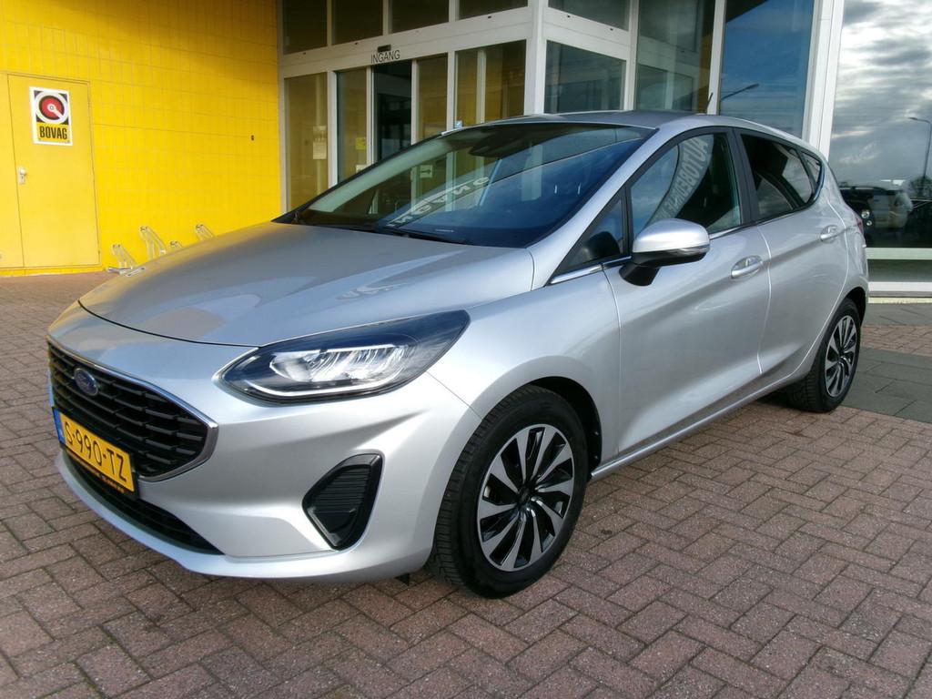 Ford Fiesta 1.0 ECOB. HYBRID TITANIUM AUTOMAAT CR.CONTR., Stof, Euro 6, Origineel Nederlands, Bedrijf