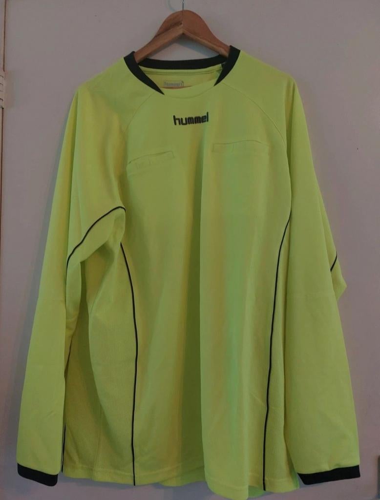Hummel Scheidsrechter Shirt Neon Geel Maat XXL, Groter dan maat XL, Ophalen of Verzenden, Zo goed als nieuw, Shirt