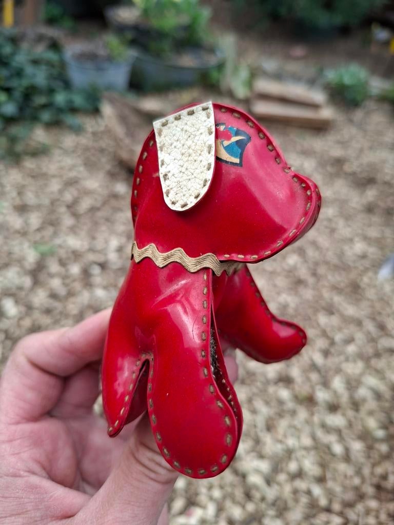 Vintage speelgoed hondje, oud, Ophalen of Verzenden