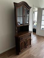 Hoekkast met vitrine, lade en onderkast - 180x95cm, Huis en Inrichting, Kasten | Vitrinekasten, Ophalen, Gebruikt, Klassiek, 50 tot 100 cm