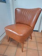 Vintage Cognackleurig Stoeltje. Fauteuil, Huis en Inrichting, Fauteuils, Ophalen, Gebruikt, Minder dan 75 cm, 50 tot 75 cm