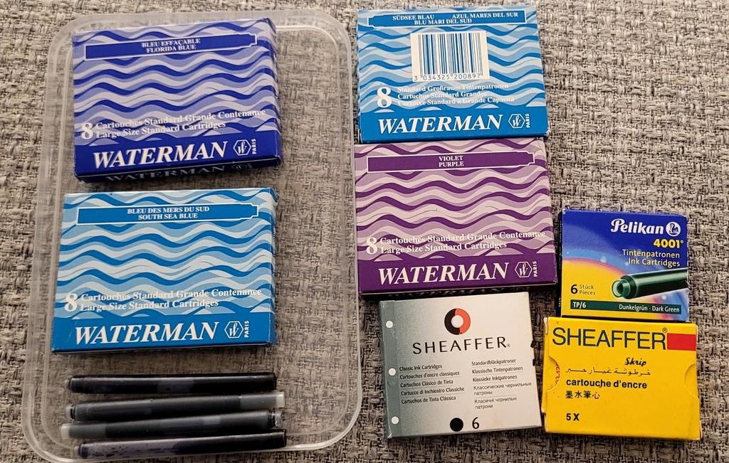 Verschillende soorten inkt voor vulpennen, Ophalen