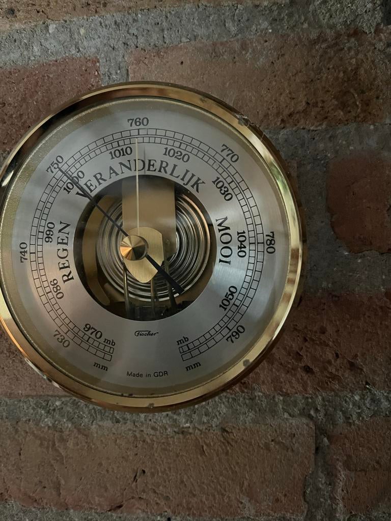 Fischer barometer, Ophalen of Verzenden, Gebruikt, Barometer