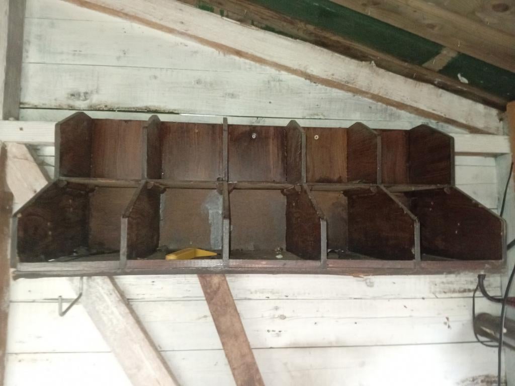 Houten Vakkenkast / gruttersbak, Ophalen, Gebruikt