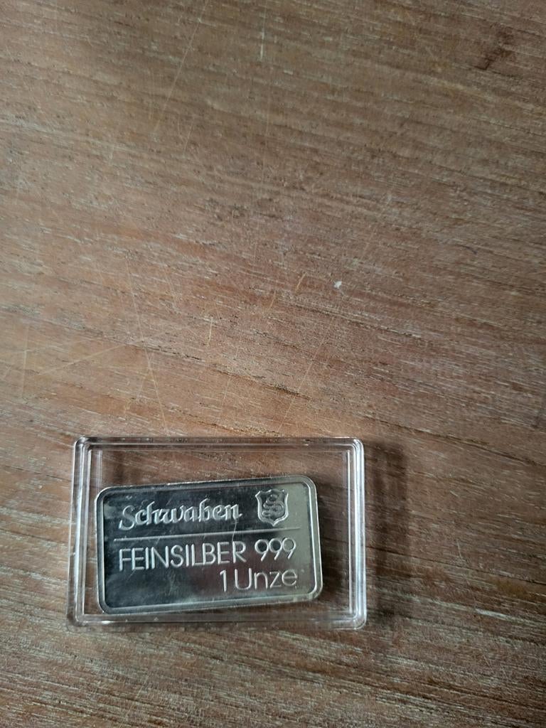 Schwaben 1 Unze Zilverbaar, Postzegels en Munten, Ophalen of Verzenden, Zilver