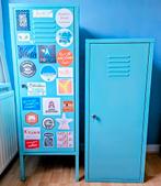 2 blauwe metalen Ikea kastjes, Ophalen