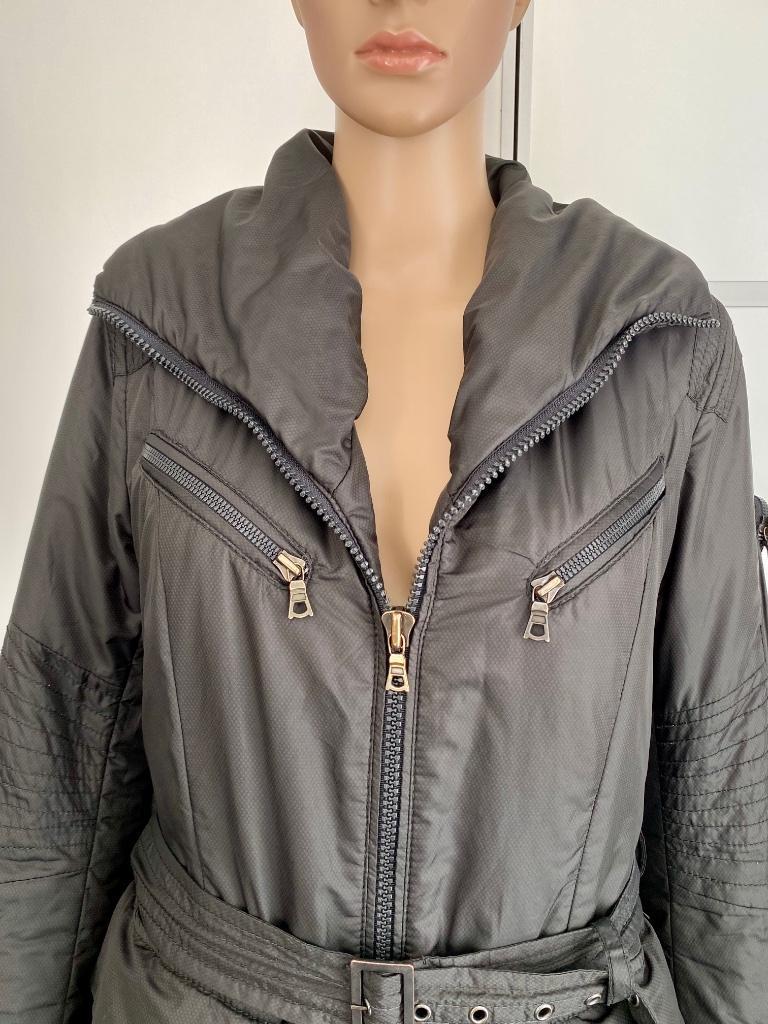 G479 Creenstone mt.40=M gewatteerde winterjas jas jack grijs, Maat 38/40 (M), Creenstone, Ophalen of Verzenden, Zo goed als nieuw