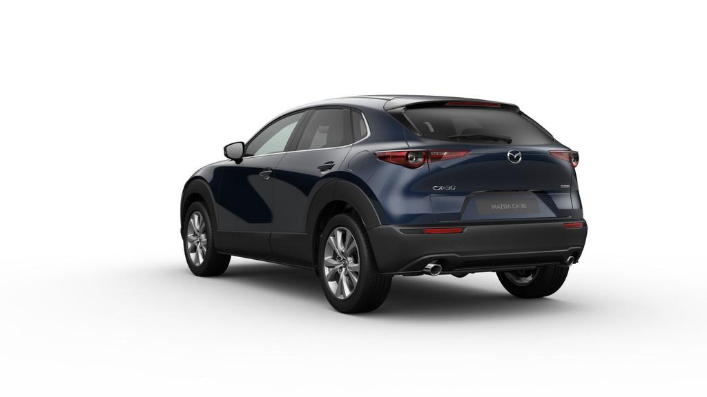 Mazda CX-30 2.5 e-SkyActiv-G M Hybrid AUTOMAAT Takumi NAVI |, Auto's, Mazda, 15 km/l, Zwart, 4 cilinders, Blauw