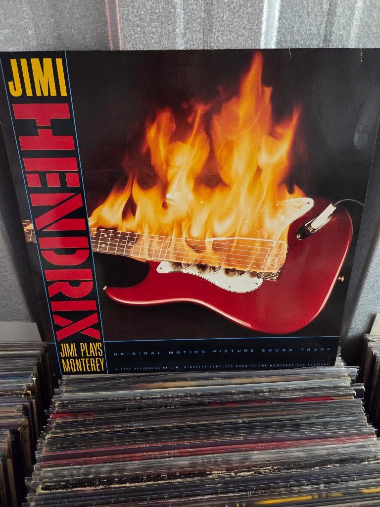 Vinyl lp JIMI HENDRIX: JIMI PLAYS MONTEREY, Gebruikt, 1980 - 1989, Ophalen of Verzenden, Rock-'n-Roll