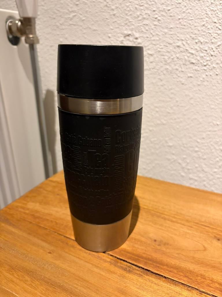 Travel mug thermos beker Tefal, Ophalen of Verzenden, Zo goed als nieuw
