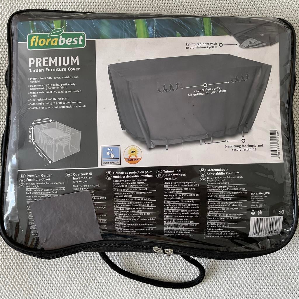 Florabest Tuinmeubel beschermhoes afm ca 200x160x90cm, Ophalen, Nieuw