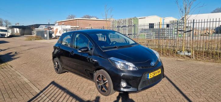 Toyota Yaris 1.5 Full Hybrid CVT 5DR 2012 Zwart navi clima, Auto's, Toyota, Bedrijf, Yaris, ABS, Adaptieve lichten, Airbags, Airconditioning