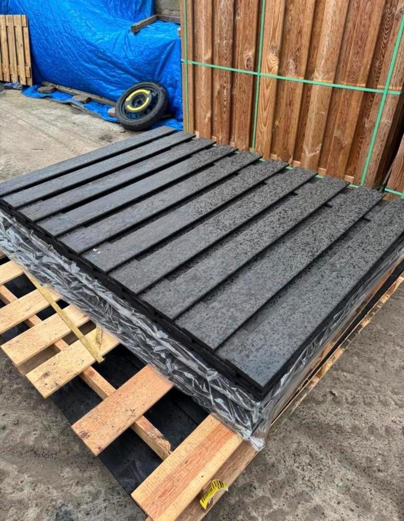 6 nieuwe zwarte schuttingen, Tuin en Terras, Schuttingen, Ophalen, 1 tot 2 meter, 6 meter of meer, Nieuw