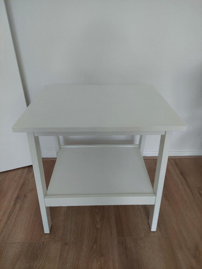 Bijzettafel Ikea Lunnarp (wit), Minder dan 55 cm, Gebruikt, Vierkant, Hout