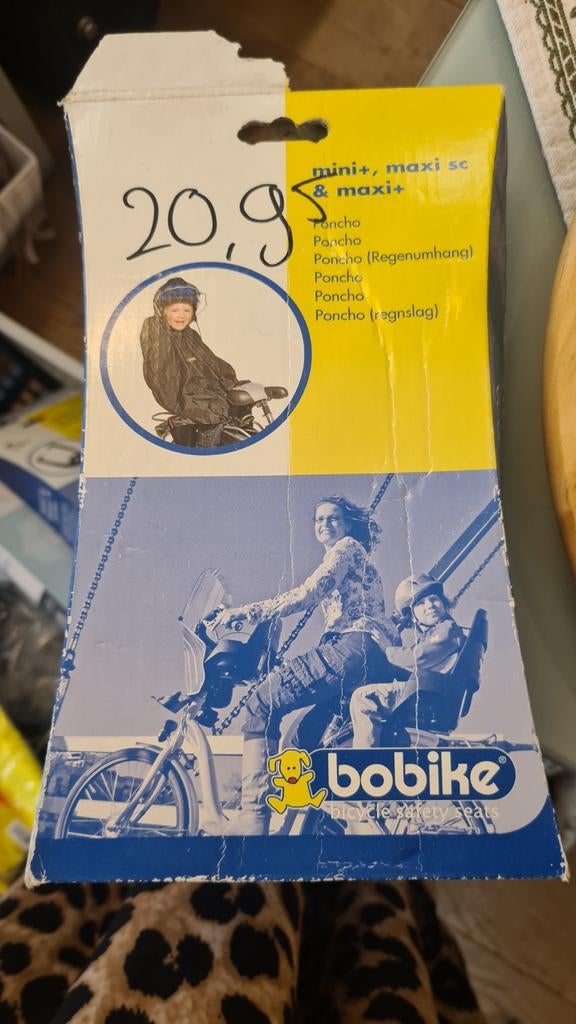 Bobike poncho voor fietsstoeltje, Fietsen en Brommers, Fietsaccessoires | Fietsstoeltjes, Ophalen of Verzenden, Bobike
