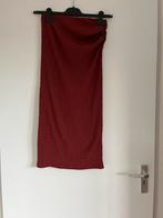 Wijnrode / rode basic/basis effen lange rok, maat 36/S Zara, Ophalen of Verzenden, Zo goed als nieuw, Maat 36 (S), Rood