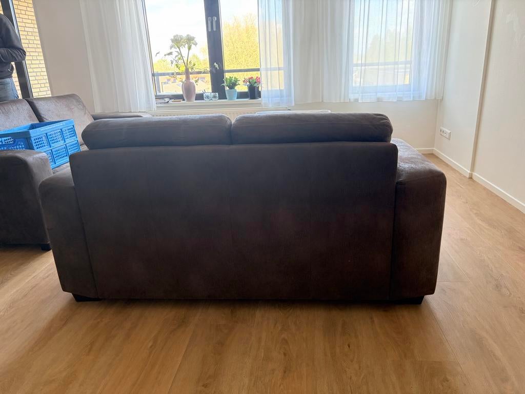 Mooie bruine tweepersoonsbank - Oudewater, Ophalen, Gebruikt, 150 tot 200 cm, Tweepersoons
