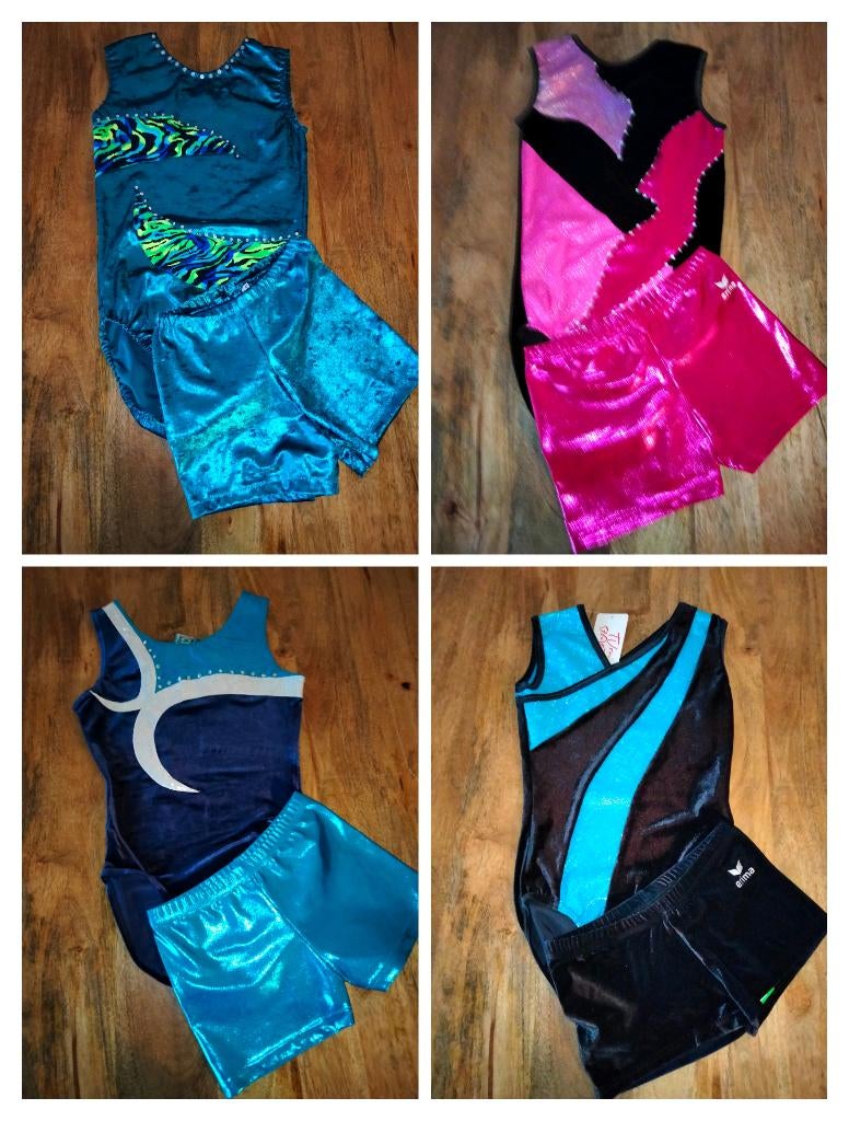 Turnpakjes met turnbroekjes maat 168 SALE, Kindermaat 146 t/m 176, Ophalen of Verzenden, Nieuw, Turnpak(je)