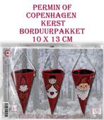 Borduurpakket kerst: Permin of Copenhagen, Hobby en Vrije tijd, Borduren en Borduurmachines, Ophalen of Verzenden, Nieuw, Handborduren