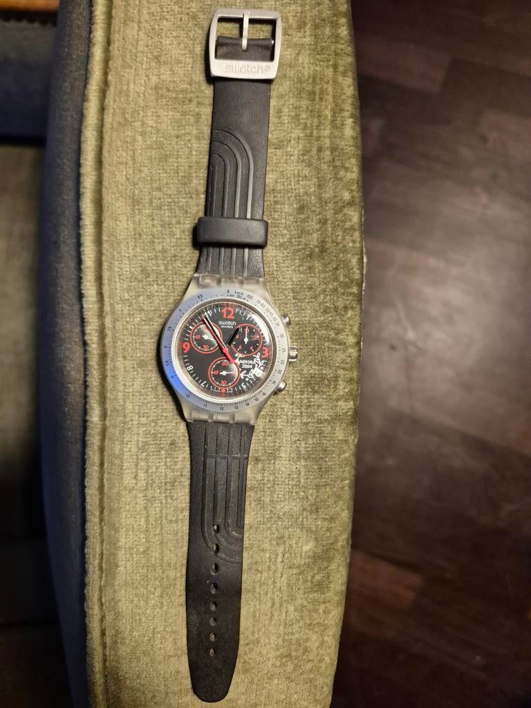 Swatch Chronograaf Athene 2004 Olympische Spelen Horloge, Ophalen of Verzenden