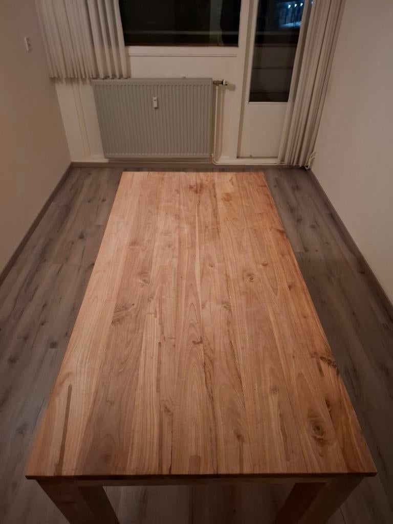 Teakhouten eettafel 180x90 cm, Huis en Inrichting, Tafels | Eettafels, Ophalen, Gebruikt, Teakhout, 50 tot 100 cm