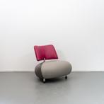 1x Leolux Pallone Fauteuil Donker-/Lichtgrijs/Roze - Chroom, Niet ingevuld, Niet ingevuld, 75 tot 100 cm, Ophalen of Verzenden
