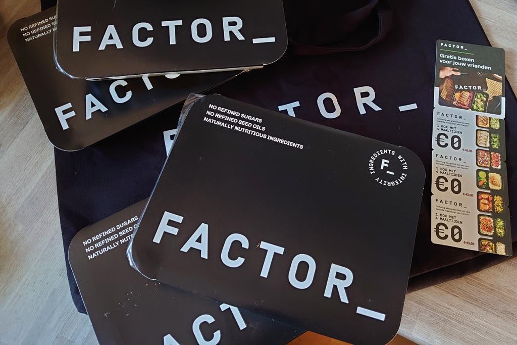 Factormeals kortingscode gratis box, Eén persoon, Kortingsbon, Overige typen