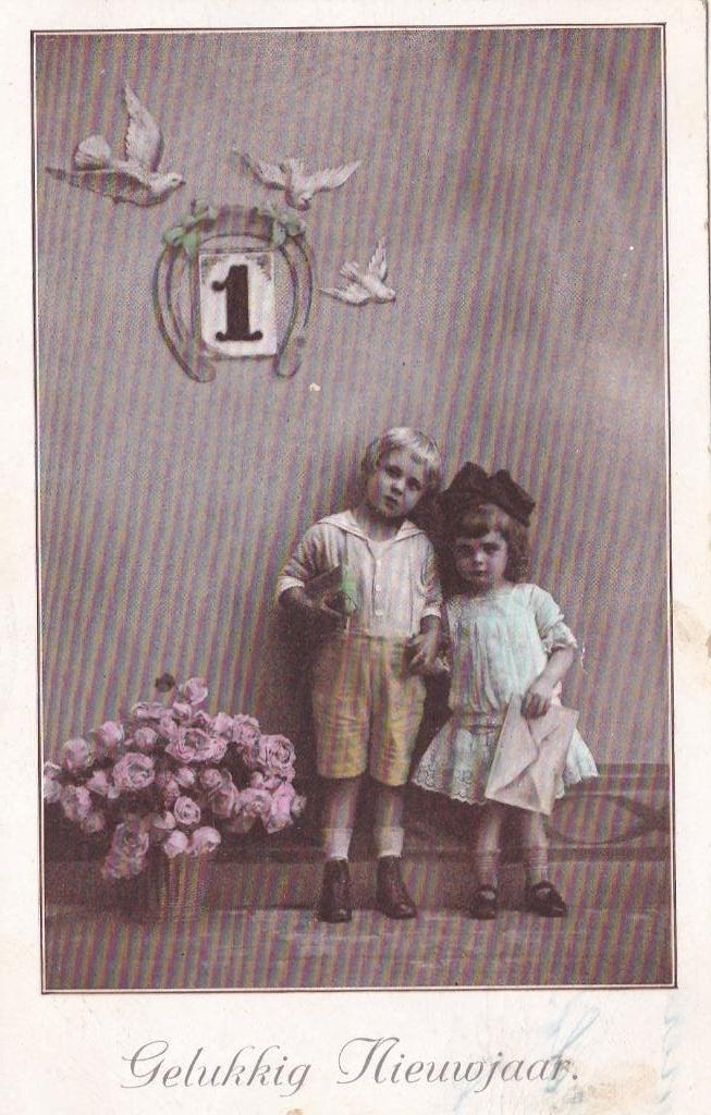 GA1659 Gelukkig Nieuwjaar verzonden Neede Gelderland 1923, Verzenden, 1920 tot 1940, Gelopen, Gelderland