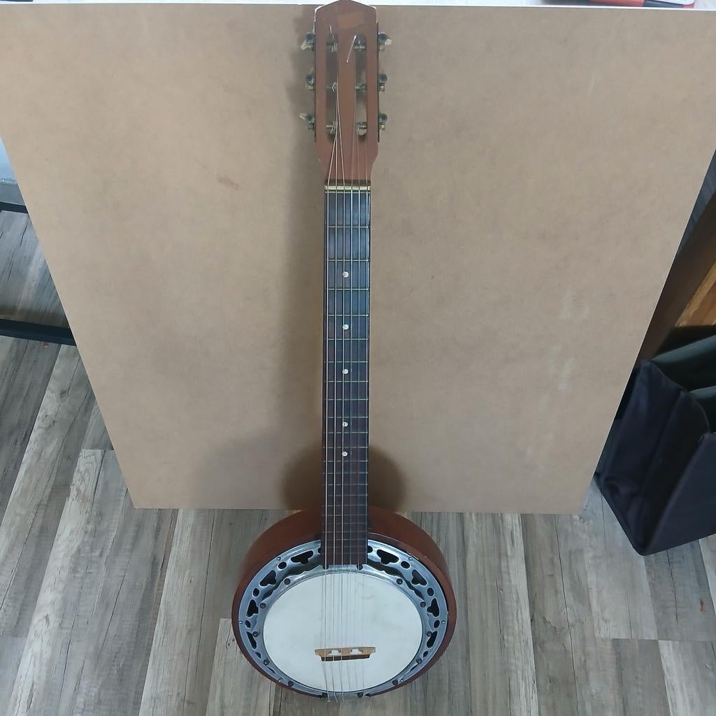 Oude "Antieke" Franse Banjo, Muziek en Instrumenten, Snaarinstrumenten | Banjo's, Gebruikt, Verzenden