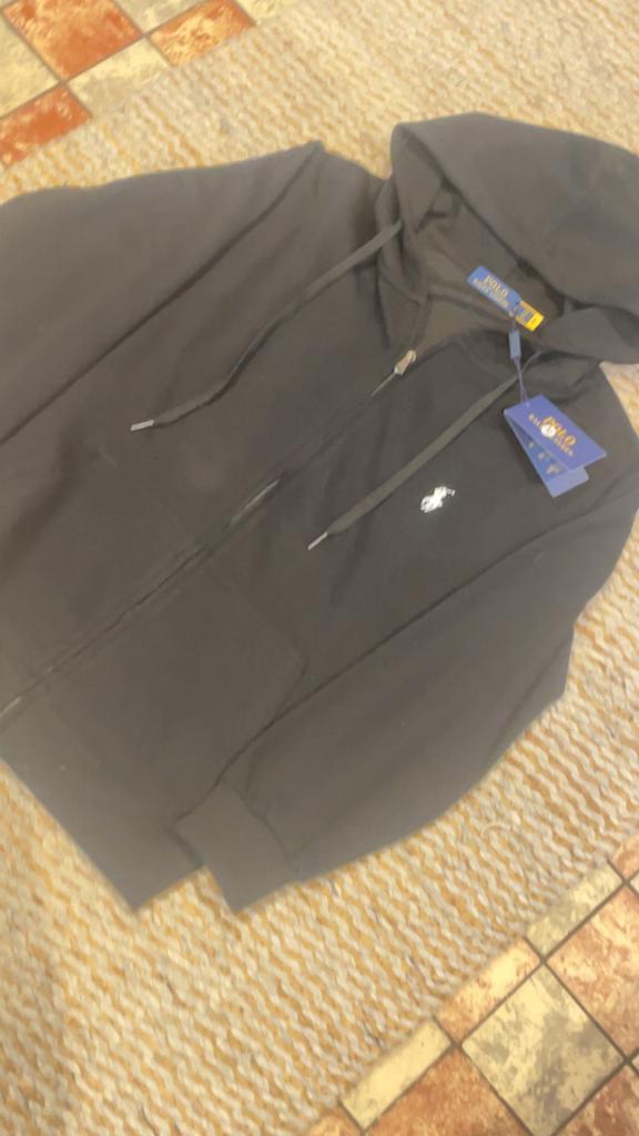 Polo Ralph Lauren hoodie met rits, zwart, Kleding | Heren, Ophalen of Verzenden, Nieuw, Maat 48/50 (M), Zwart