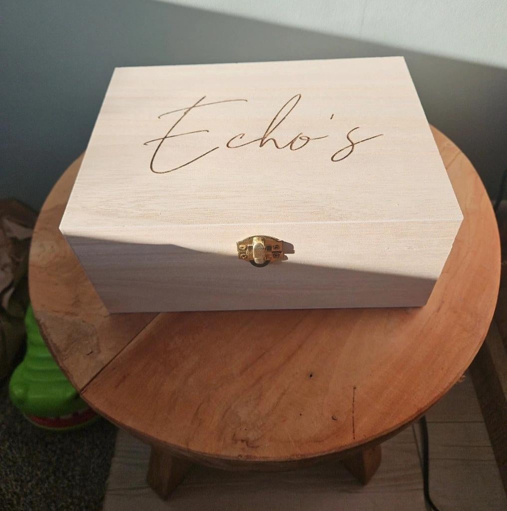 Houten echo/baby bewaardoos, Ophalen of Verzenden, Nieuw
