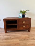 Tv meubel van mangohout, Ophalen, 100 tot 150 cm, Zo goed als nieuw, Minder dan 100 cm