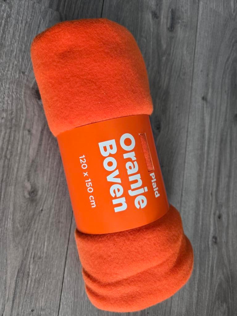 Oranje boven plaid, maat 120x150, Nieuw (LI4), Ophalen of Verzenden, Nieuw, Oranje of Koningsdag