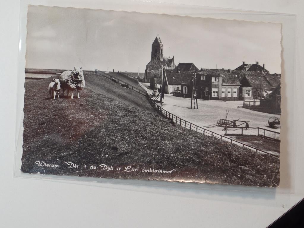 Wierum zeedijk, Verzenden, 1960 tot 1980, Gelopen, Friesland
