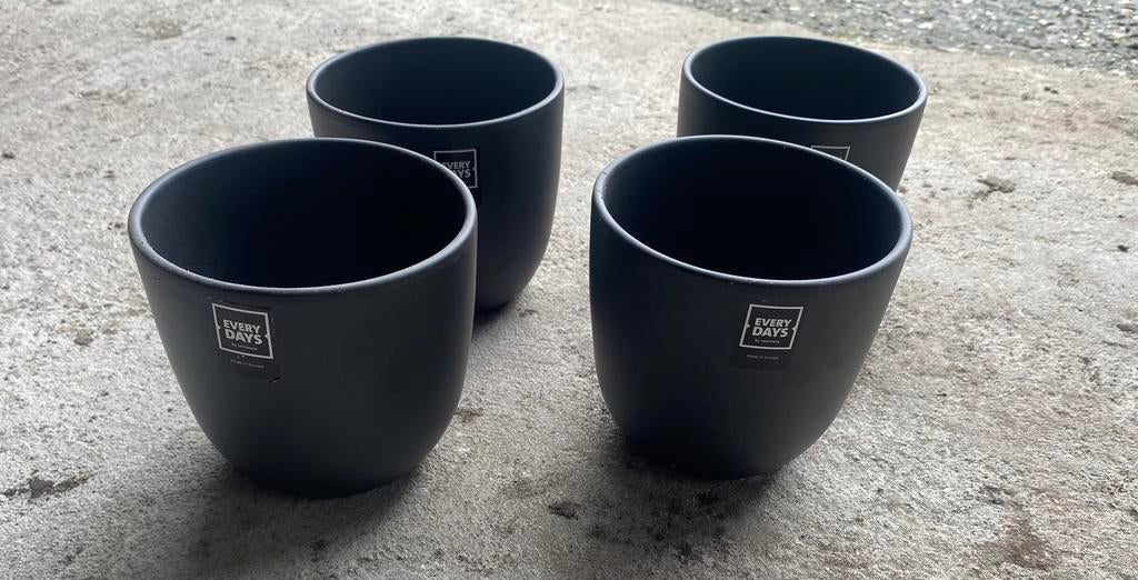 Intratuin bloempotten, Tuin en Terras, Bloempotten, Rond, Ophalen of Verzenden, Zo goed als nieuw, Aardewerk