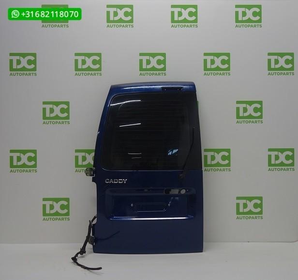 Volkswagen Caddy ('03-'10) Achterdeur links met ruit blauw, Auto-onderdelen, Carrosserie en Plaatwerk, Gebruikt, Ophalen of Verzenden