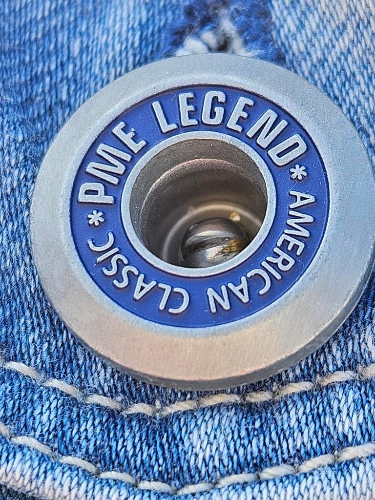 PME Legend stretch spijkerjas / jack / denim jacket (L), Maat 52/54 (L), Blauw, ., Ophalen of Verzenden